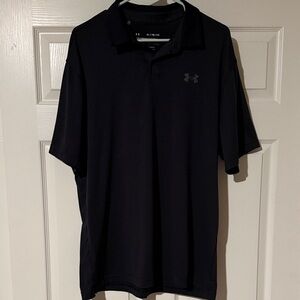 Under Armour The Performance Polo Men’s Black Striped Polo Shirt